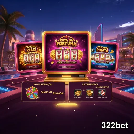 Ilustração do aplicativo cassino 322bet em uso no celular